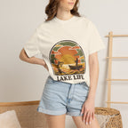Lake Life T-Shirt — Retro Sunset Fishing Graphic Tee