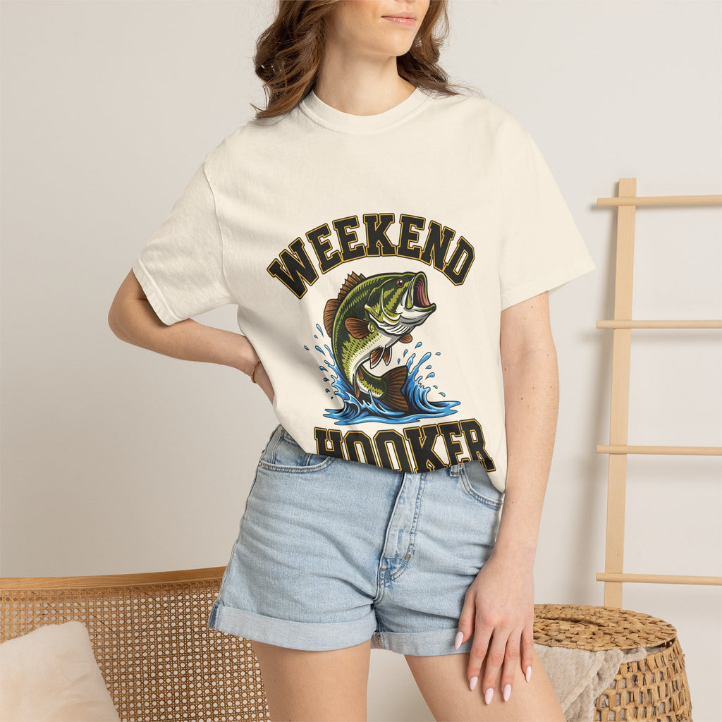 Weekend Hooker Fishing T-Shirt — Bass Graphic Tee for Anglers