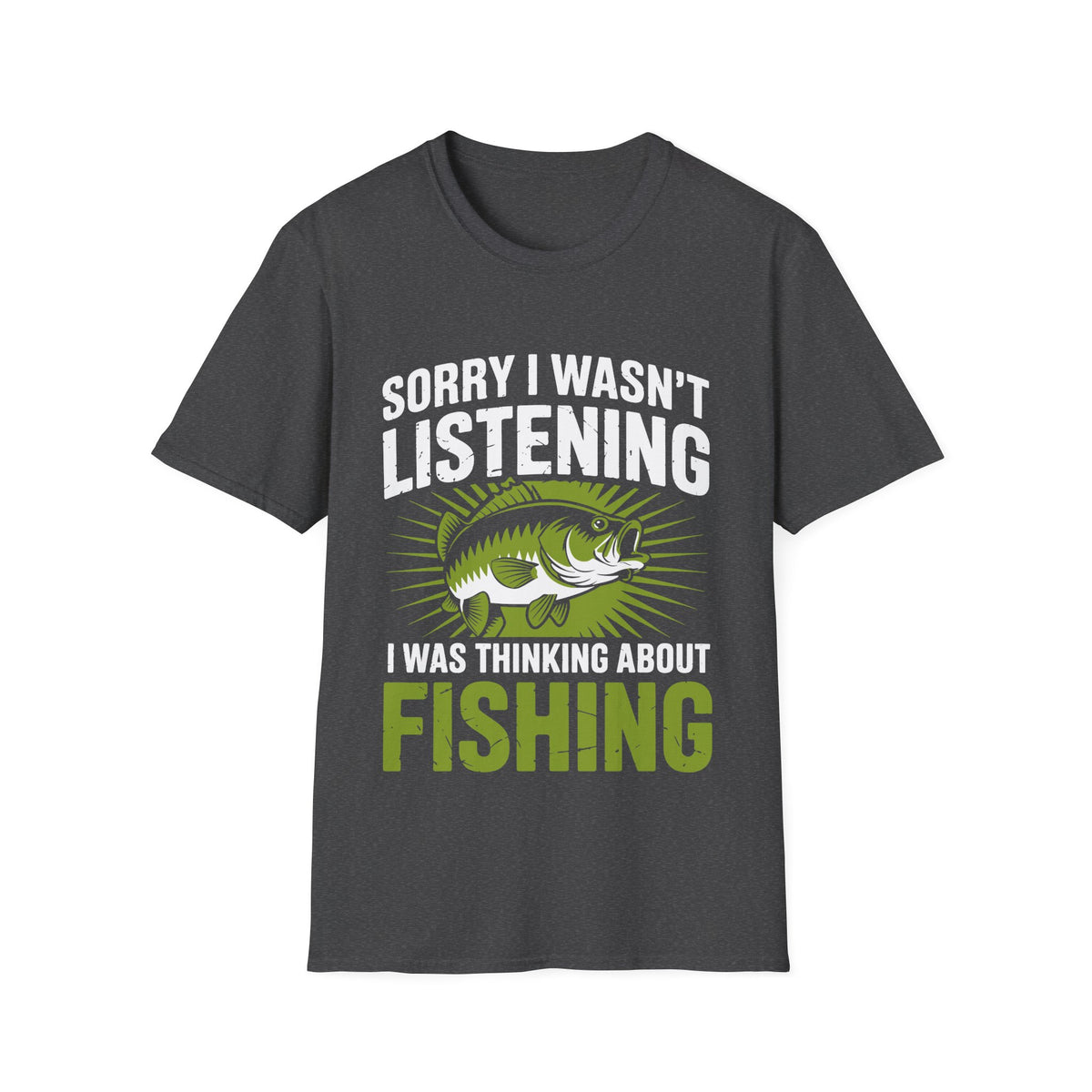 Thinking About Fishing Funny T-Shirt