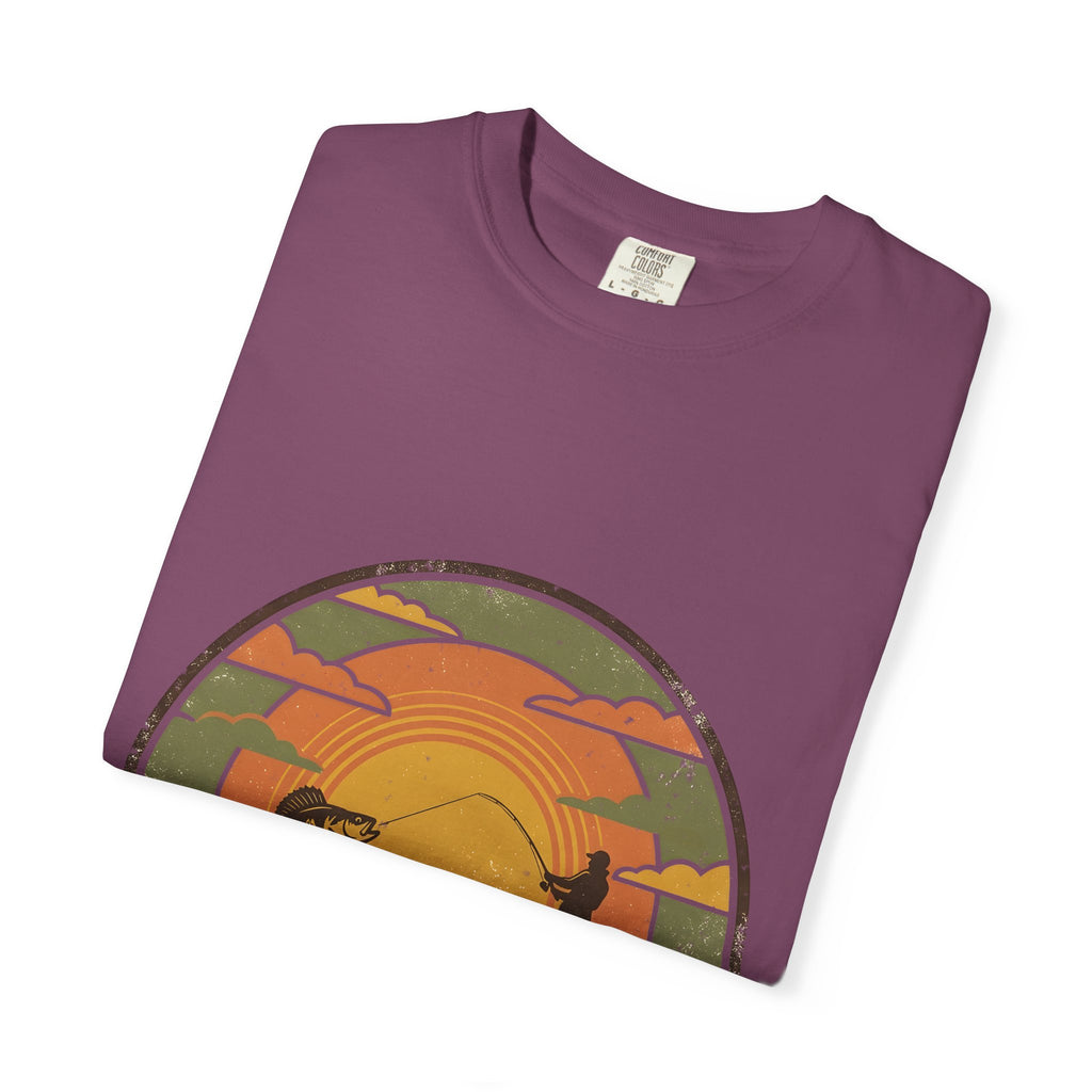 Lake Life T-Shirt — Retro Sunset Fishing Graphic Tee