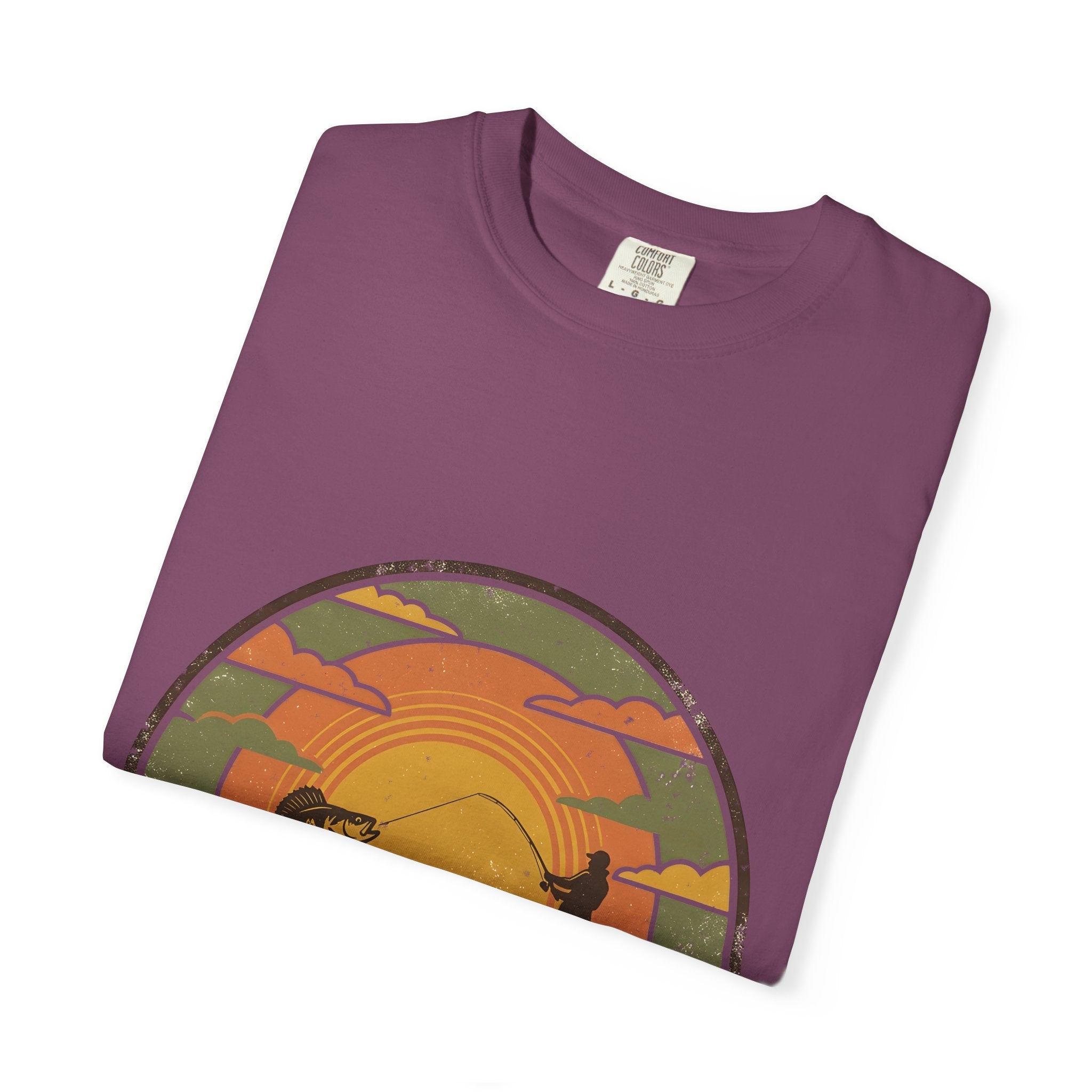 Lake Life T-Shirt — Retro Sunset Fishing Graphic Tee