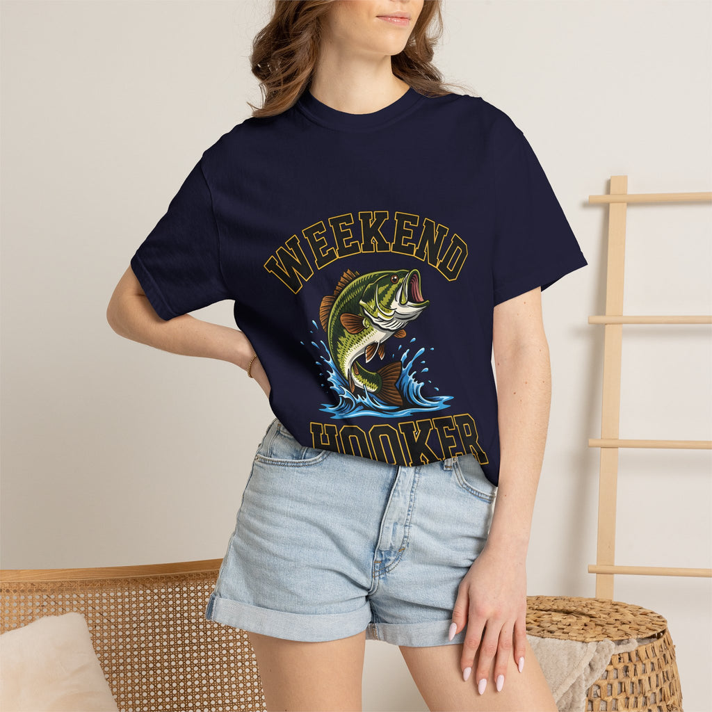 Weekend Hooker Fishing T-Shirt — Bass Graphic Tee for Anglers