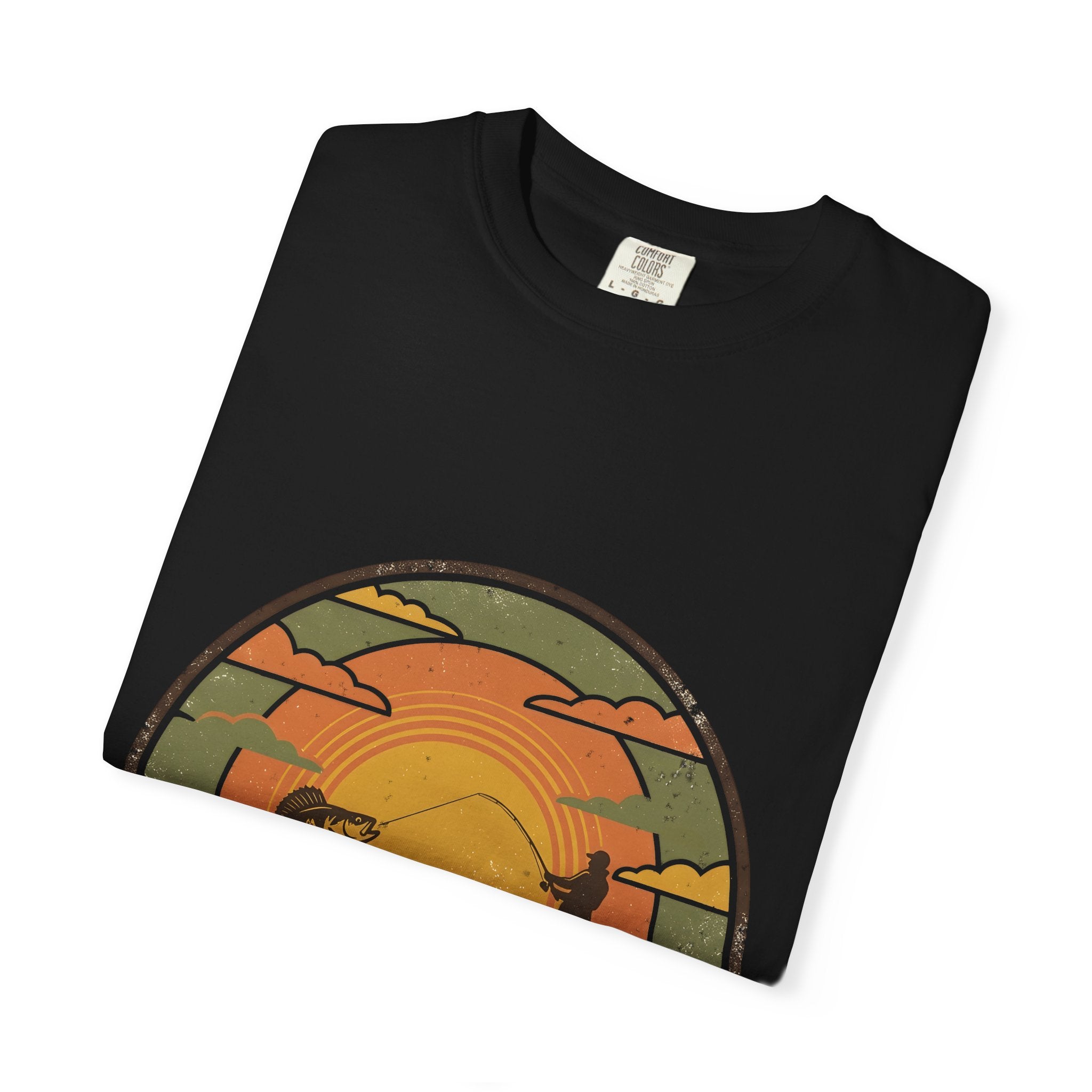Lake Life T-Shirt — Retro Sunset Fishing Graphic Tee