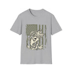 American Flag Bass Fishing T-Shirt – Patriotic Angler