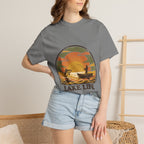 Lake Life T-Shirt — Retro Sunset Fishing Graphic Tee