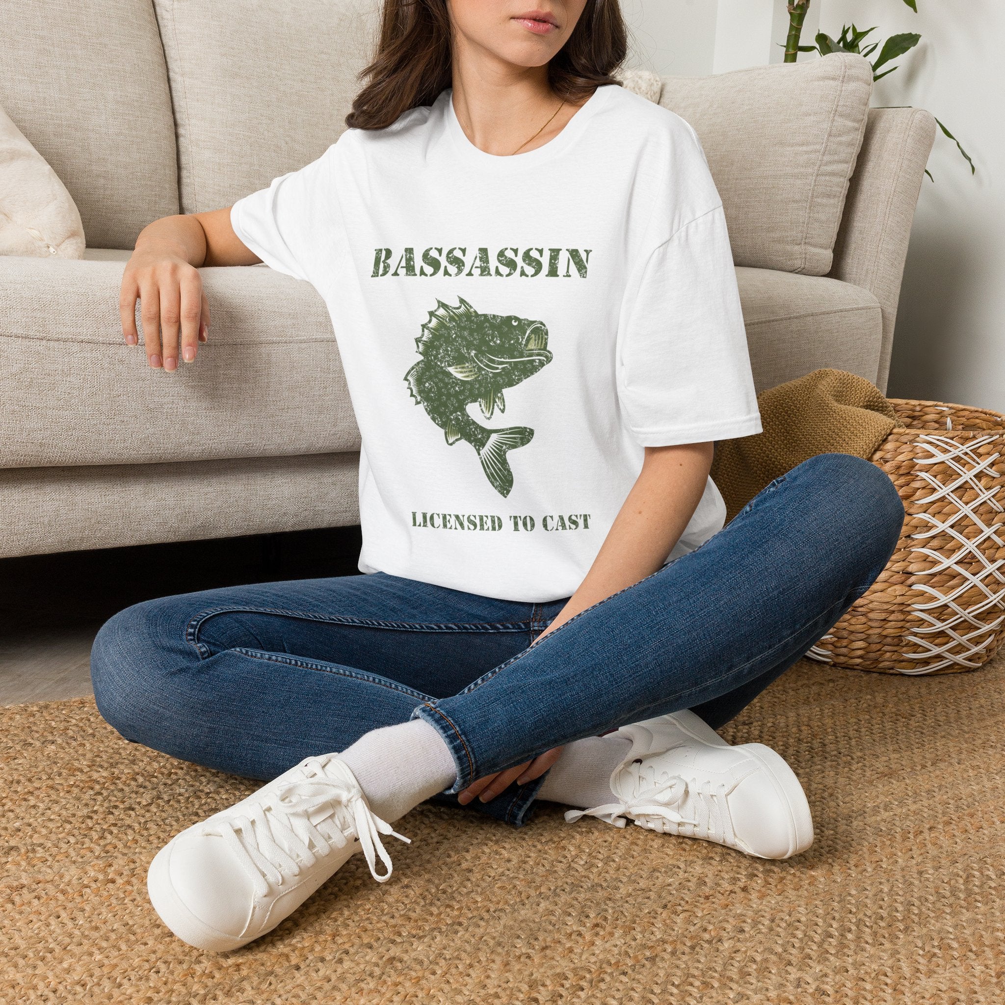 American Flag Bass Fishing T-Shirt