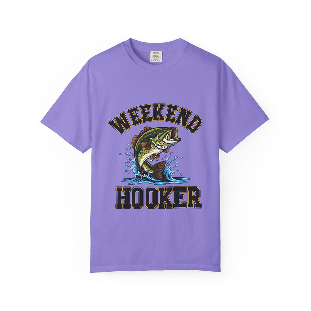 Weekend Hooker Fishing T-Shirt — Bass Graphic Tee for Anglers