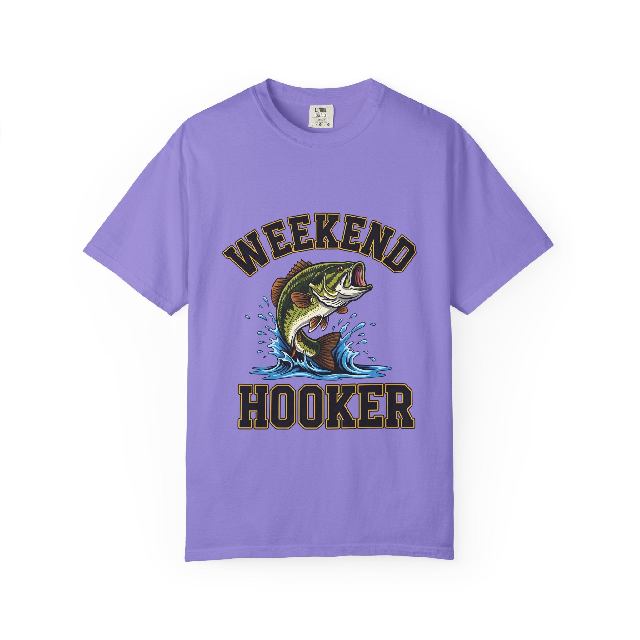 Weekend Hooker Fishing T-Shirt — Bass Graphic Tee for Anglers