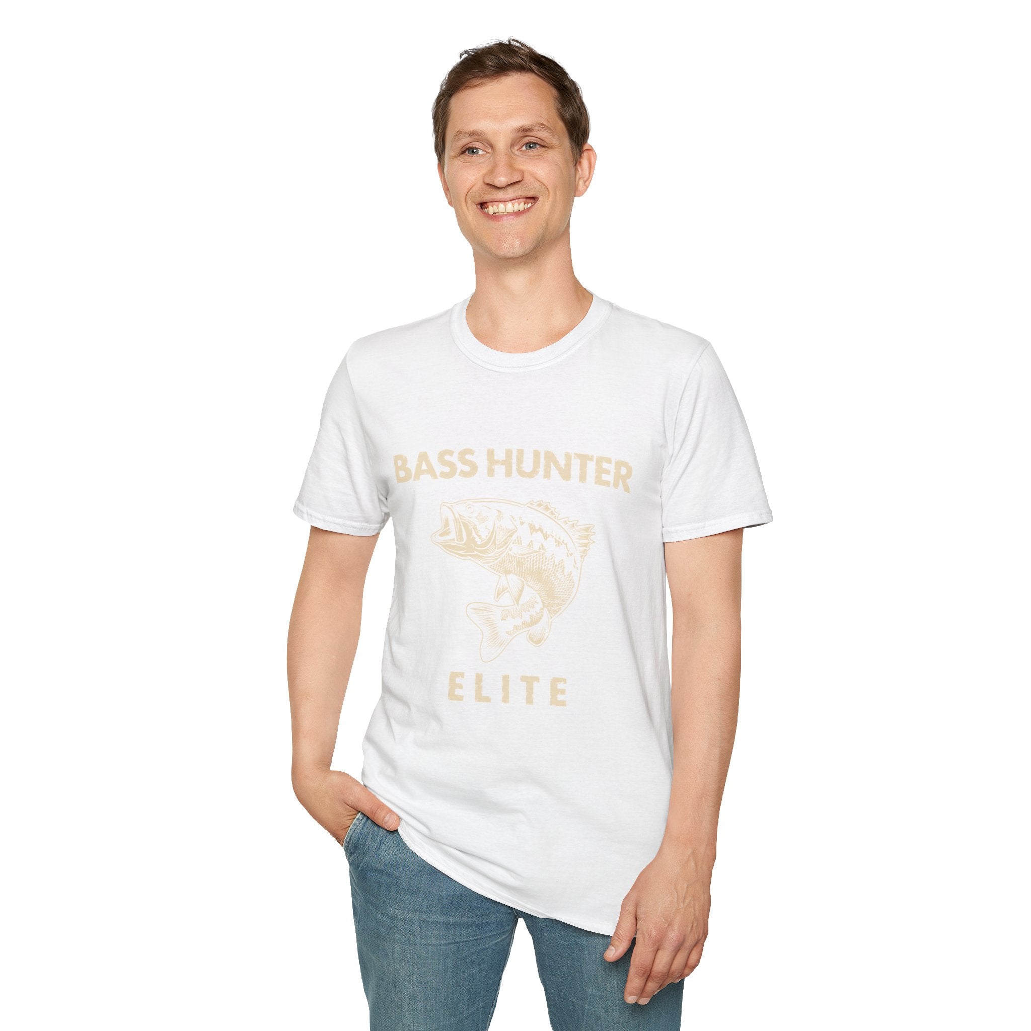 Bass Hunter Elite Vintage Fishing Angler T-Shirt