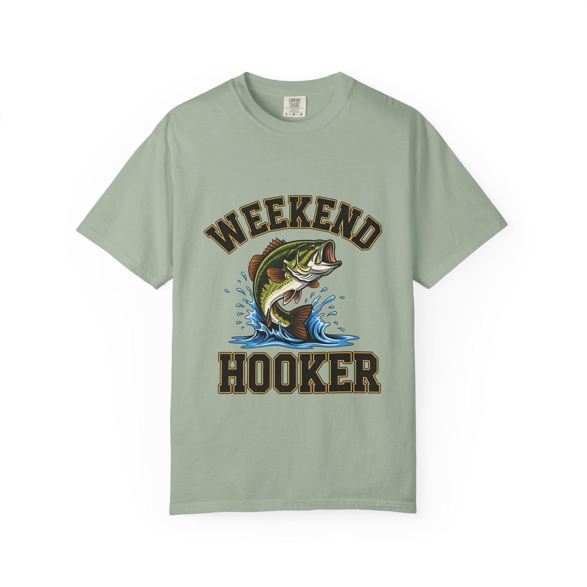 Weekend Hooker Fishing T-Shirt — Bass Graphic Tee for Anglers
