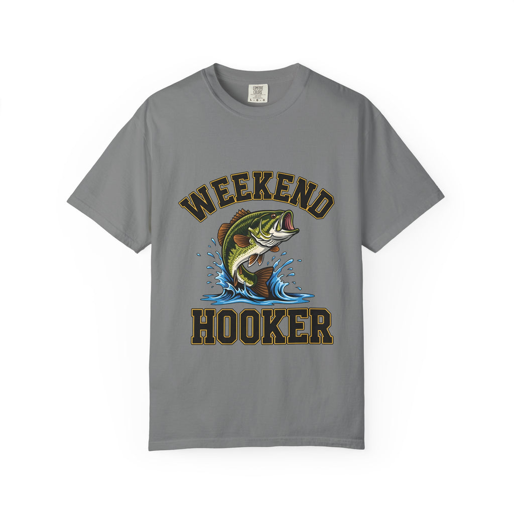 Weekend Hooker Fishing T-Shirt — Bass Graphic Tee for Anglers