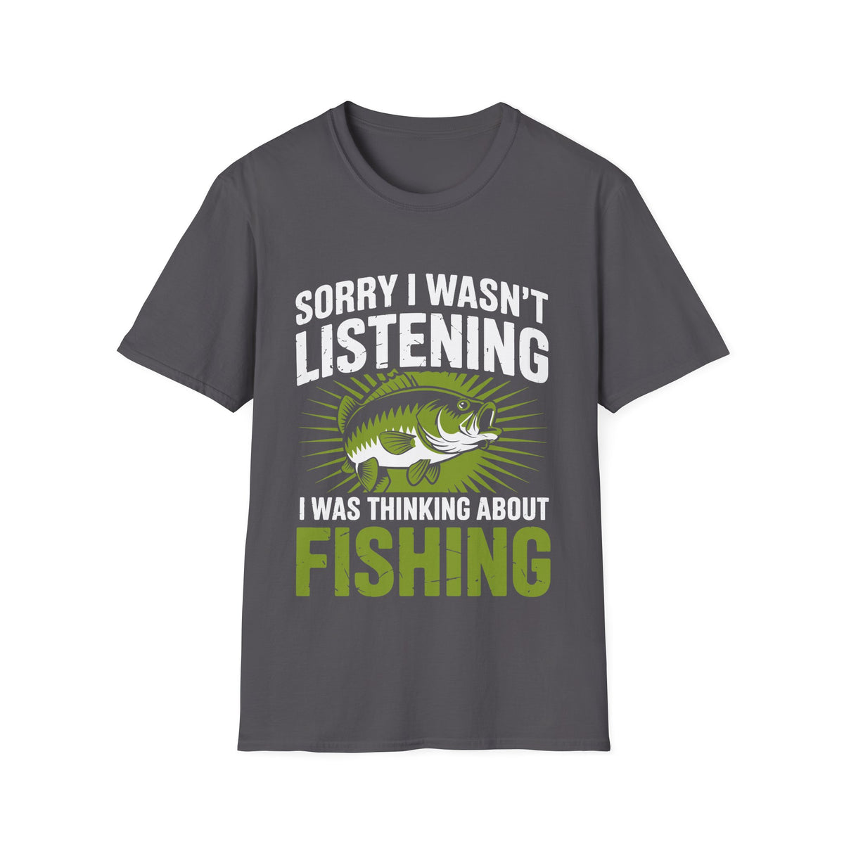 Thinking About Fishing Funny T-Shirt