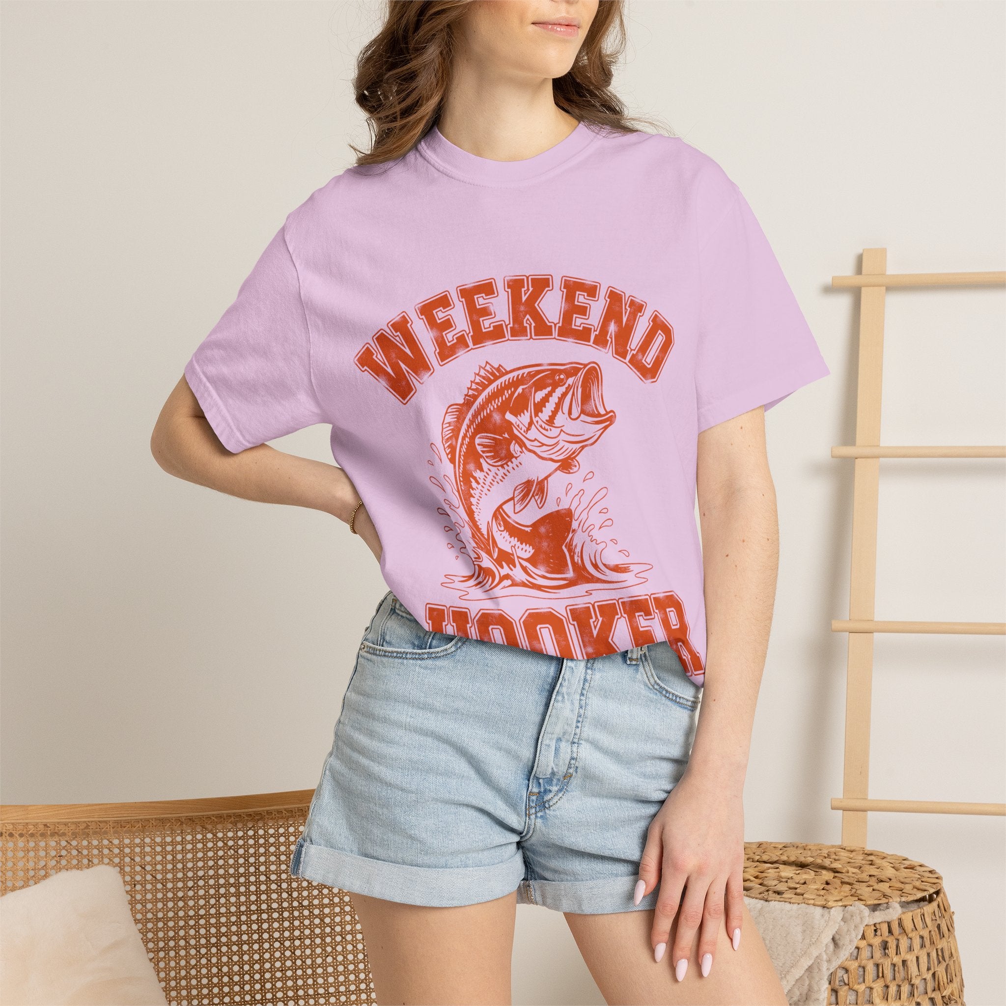 Weekend Hooker Fishing T-Shirt — Bass Graphic Tee for Anglers