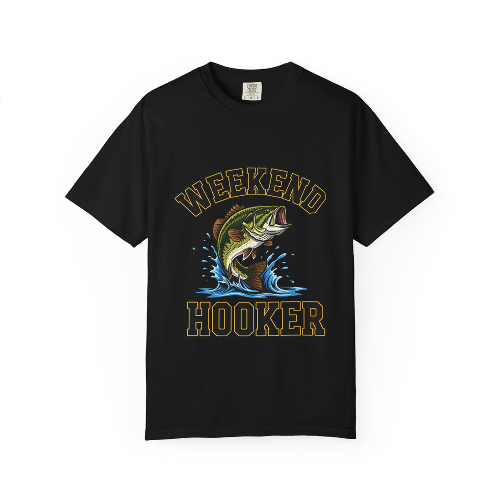 Weekend Hooker Fishing T-Shirt — Bass Graphic Tee for Anglers