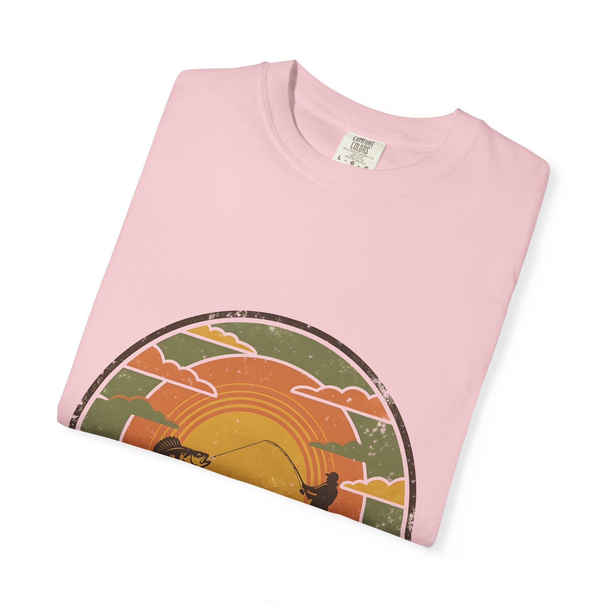 Lake Life T-Shirt — Retro Sunset Fishing Graphic Tee