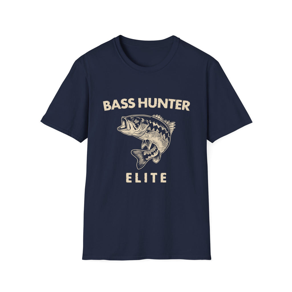 Bass Hunter Elite Vintage Fishing Angler T-Shirt