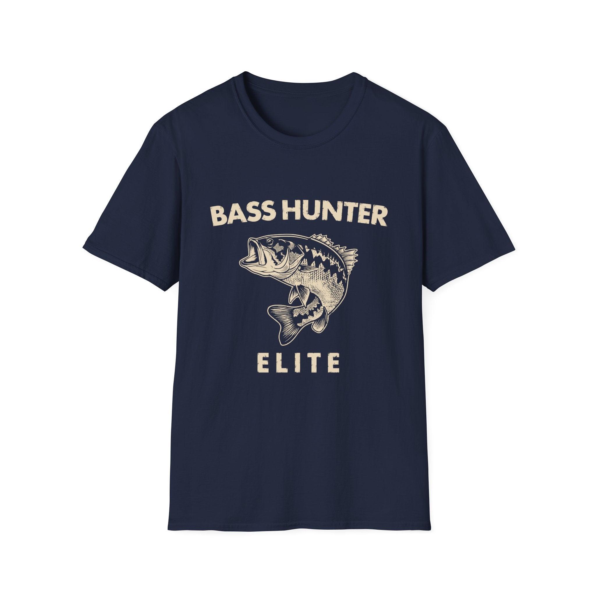 Bass Hunter Elite Vintage Fishing Angler T-Shirt