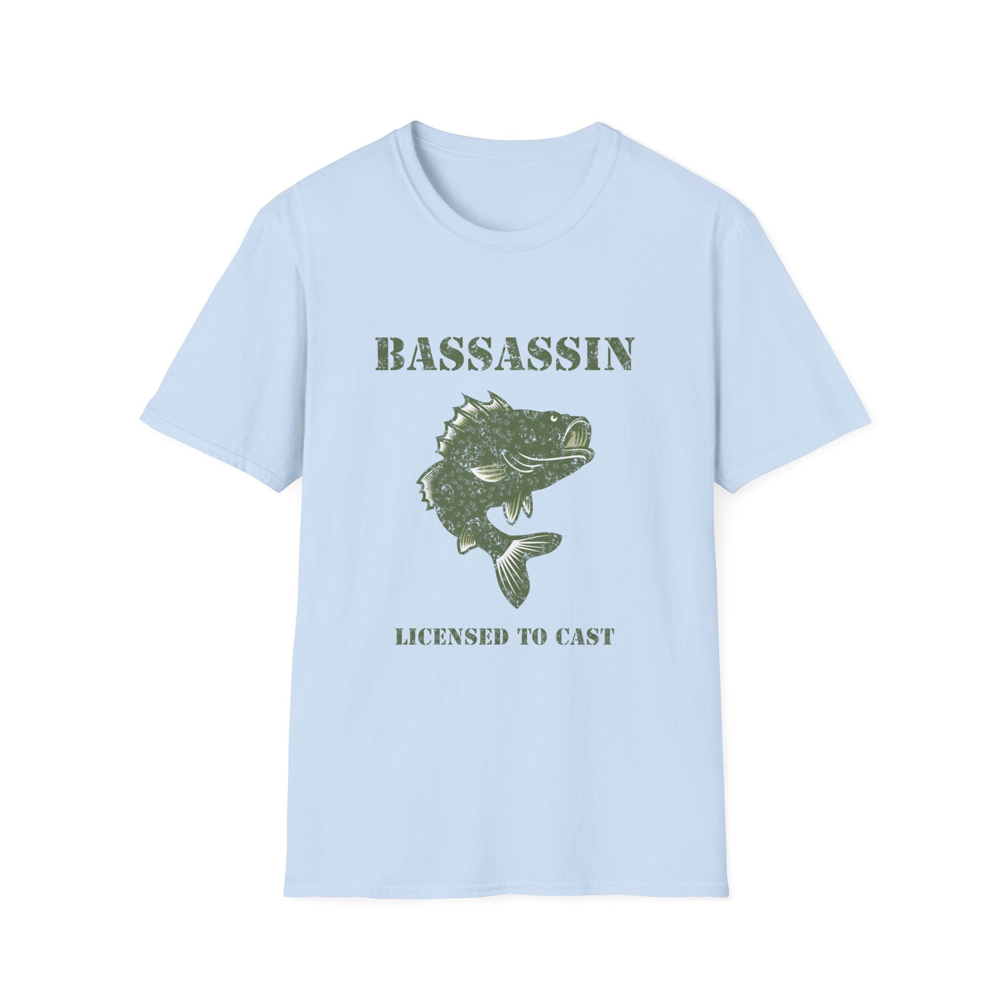 American Flag Bass Fishing T-Shirt