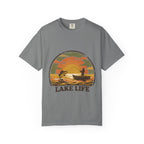 Lake Life T-Shirt — Retro Sunset Fishing Graphic Tee