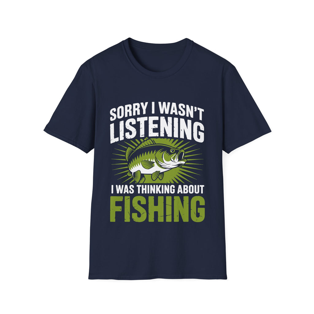 Thinking About Fishing Funny T-Shirt