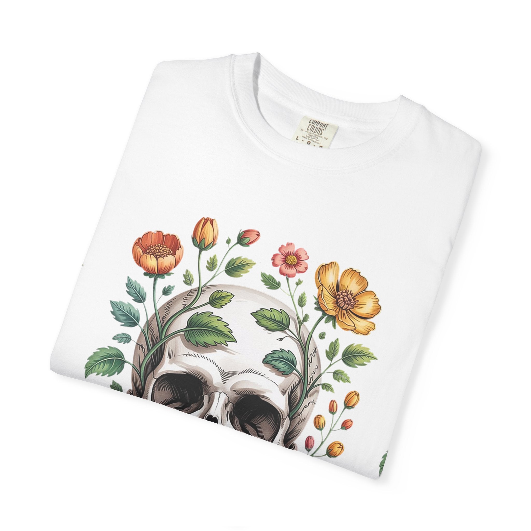 Floraler Totenkopf – Gotische Botanische Kunst
