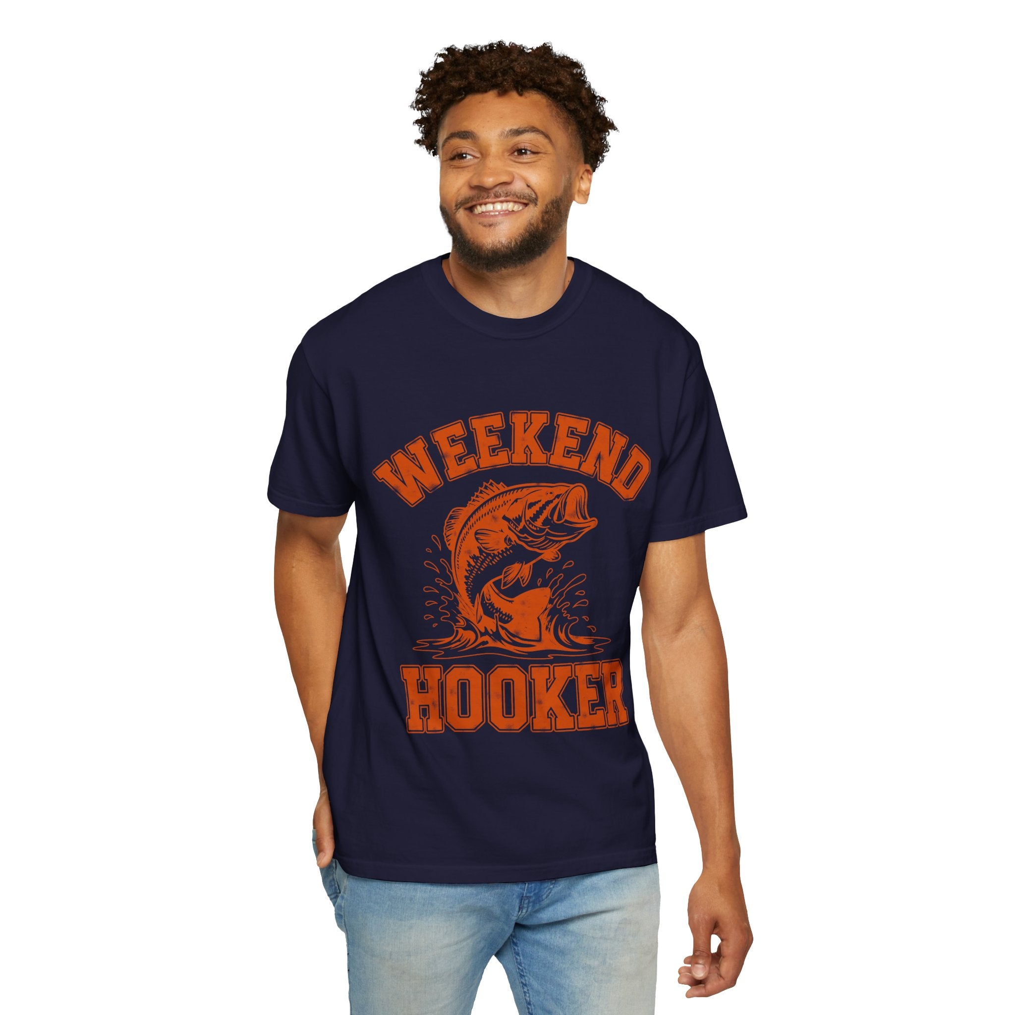 Weekend Hooker Fishing T-Shirt — Bass Graphic Tee for Anglers