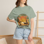 Lake Life T-Shirt — Retro Sunset Fishing Graphic Tee
