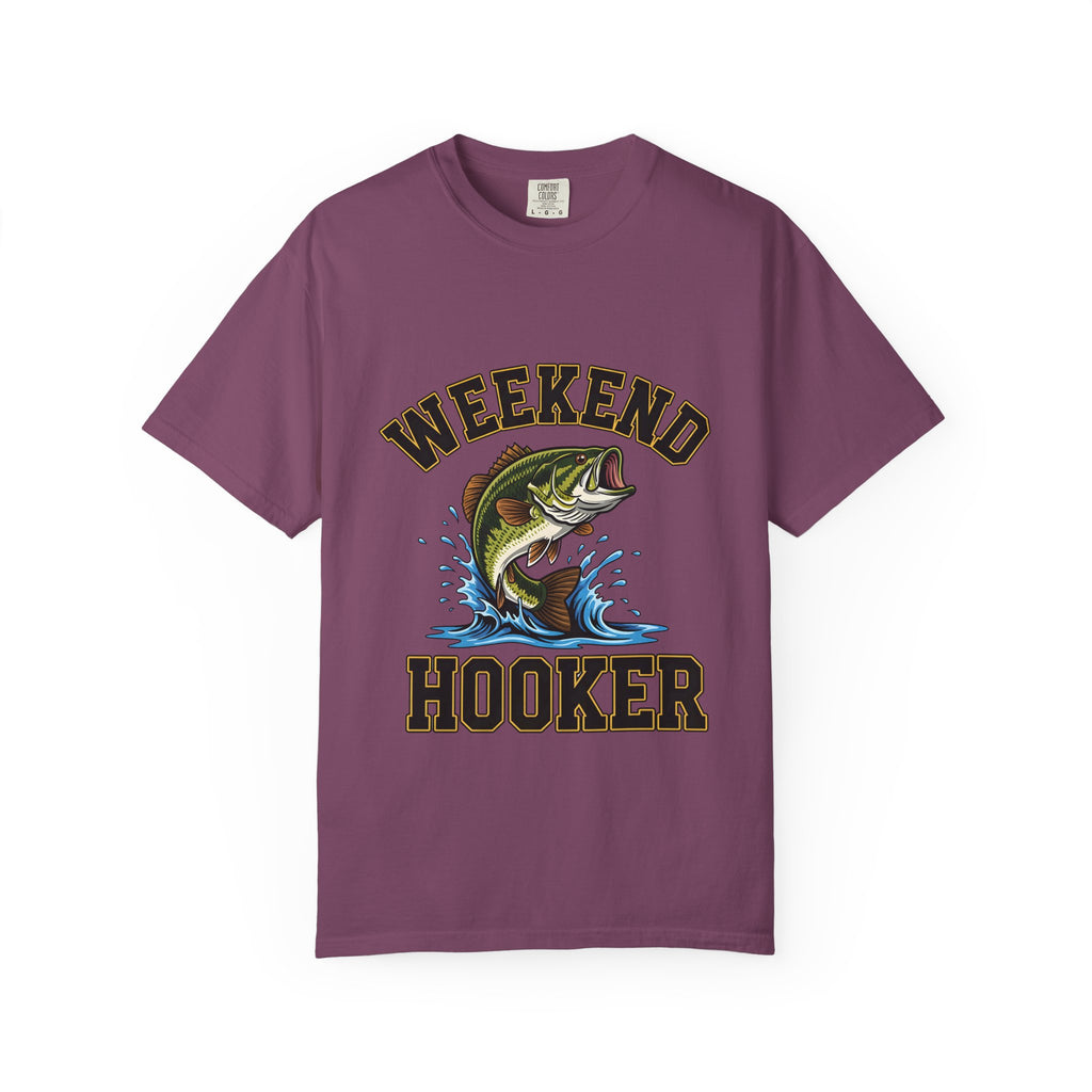 Weekend Hooker Fishing T-Shirt — Bass Graphic Tee for Anglers