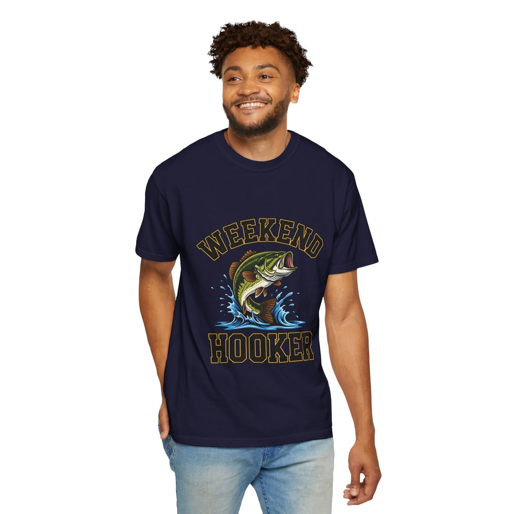 Weekend Hooker Fishing T-Shirt — Bass Graphic Tee for Anglers