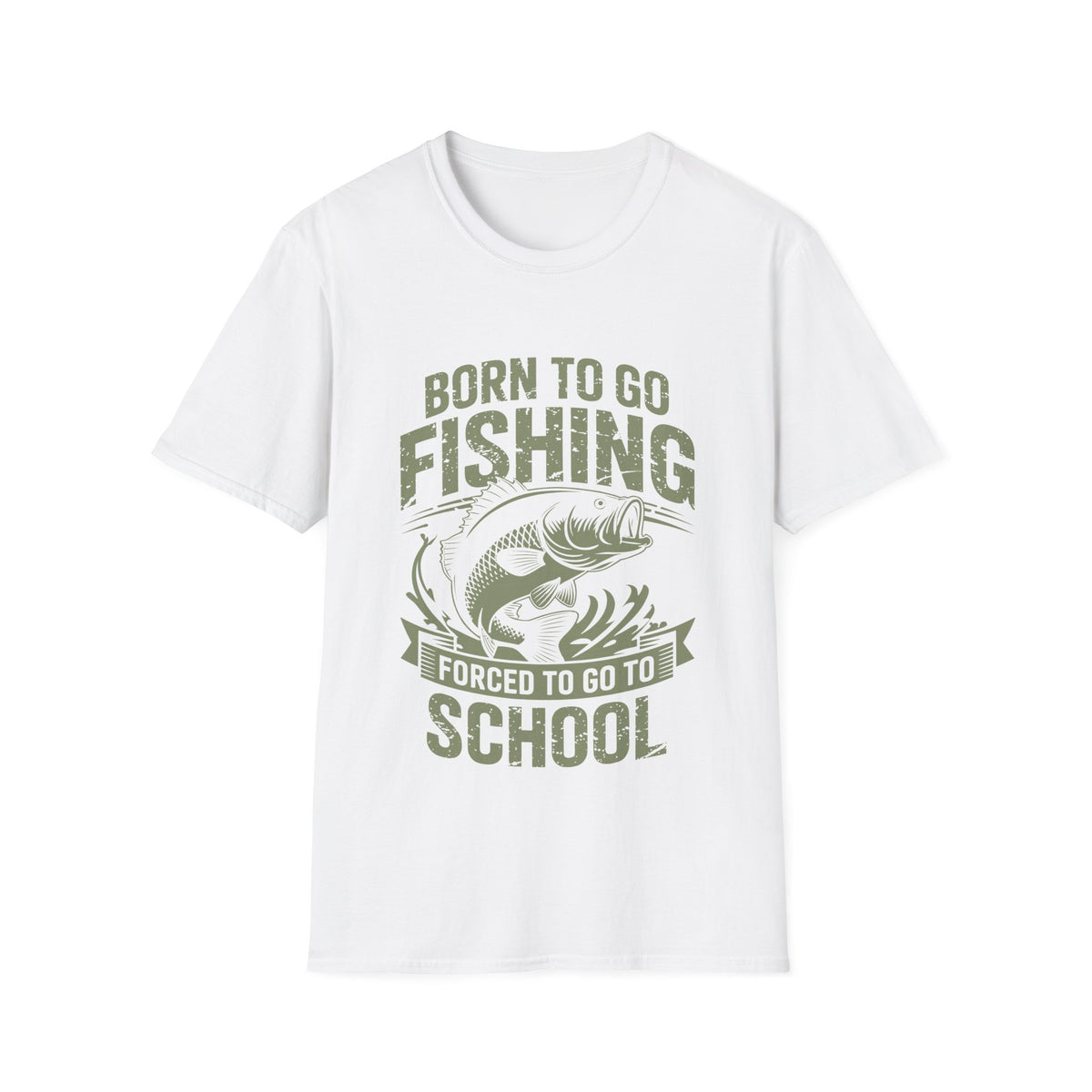 Born To Fish Forced School T-Shirt