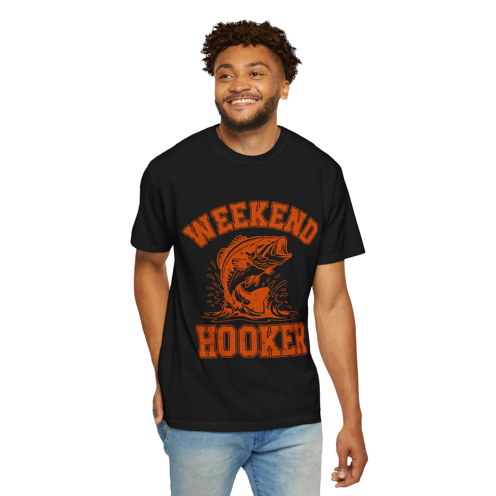 Weekend Hooker Fishing T-Shirt — Bass Graphic Tee for Anglers