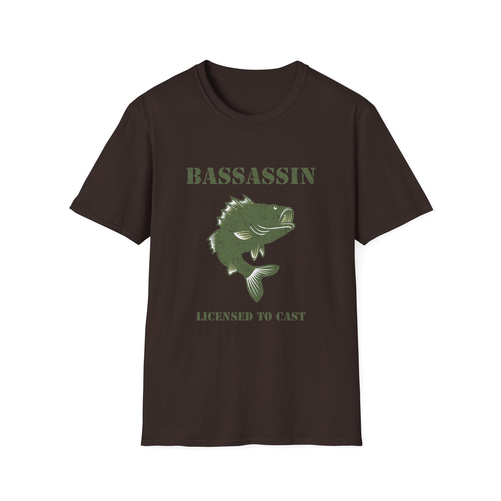 American Flag Bass Fishing T-Shirt
