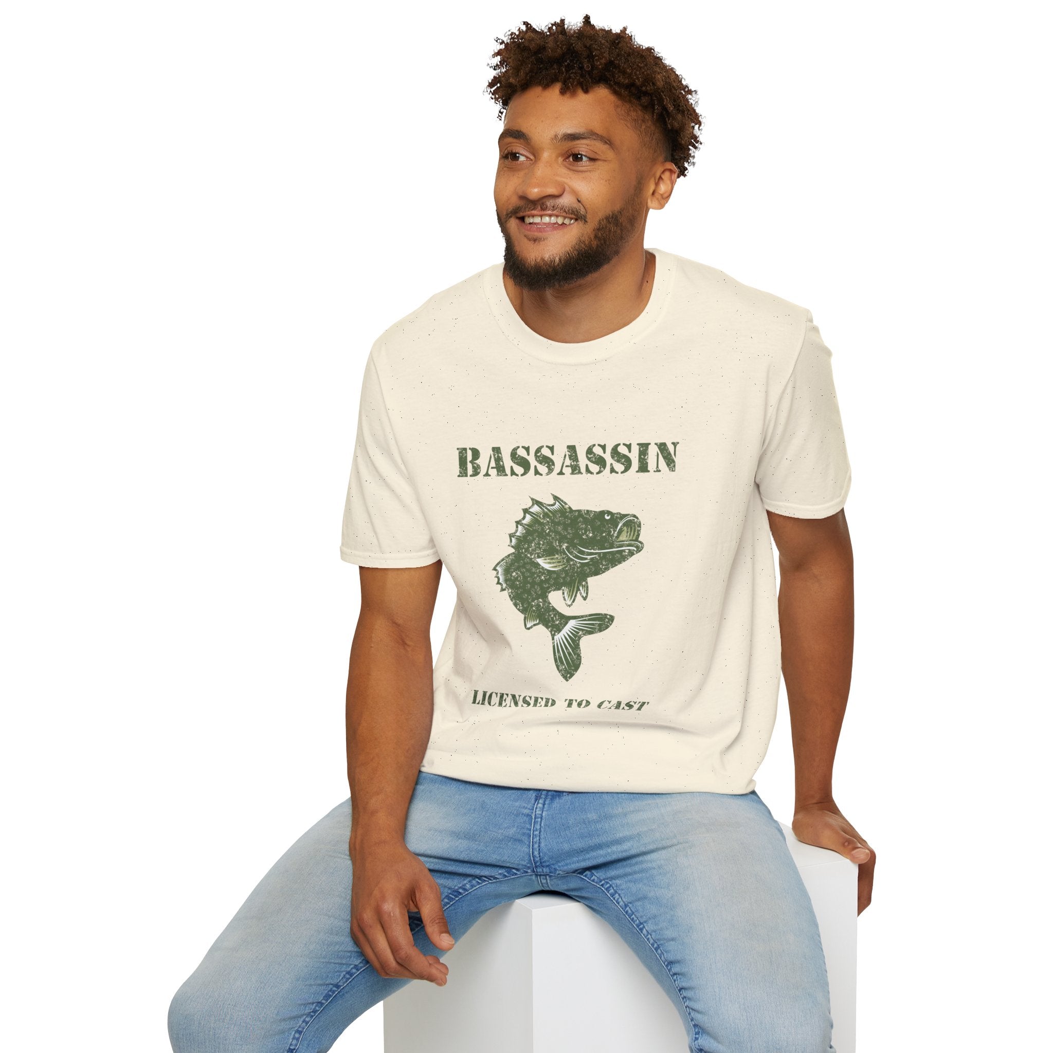 American Flag Bass Fishing T-Shirt