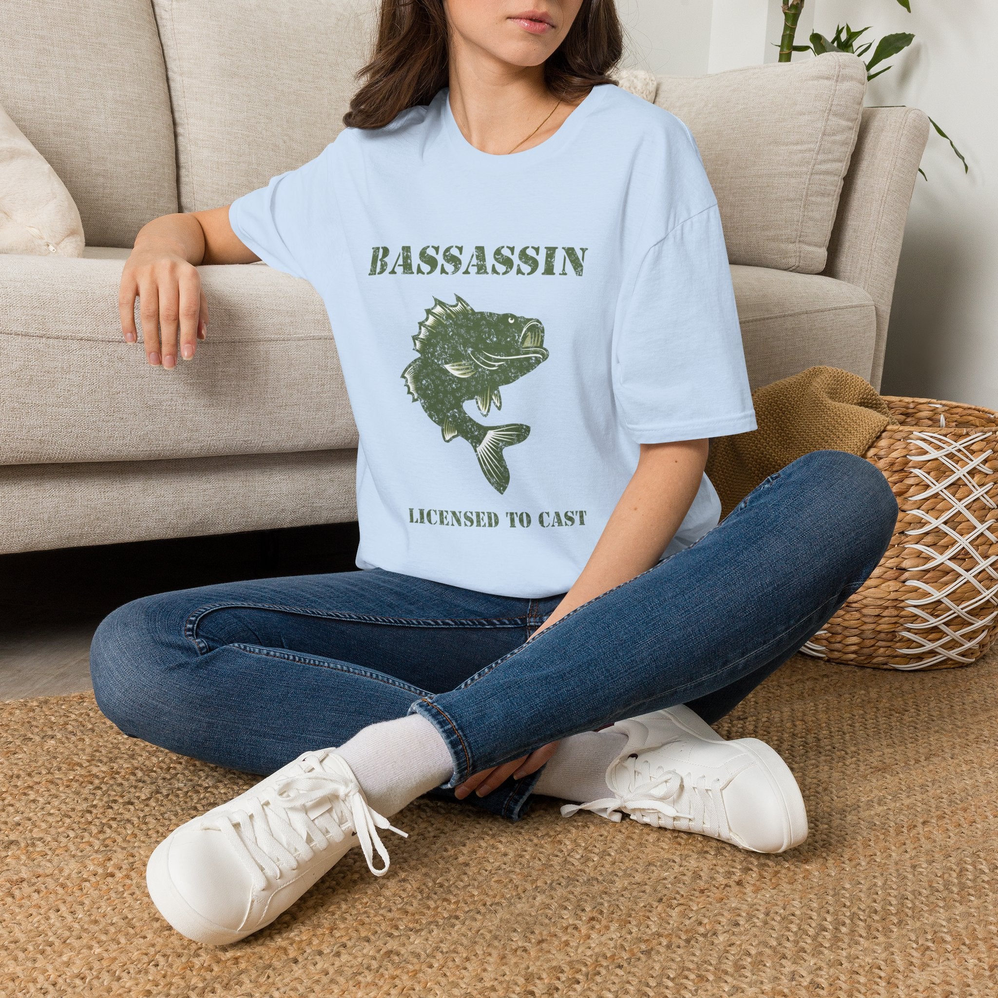 American Flag Bass Fishing T-Shirt
