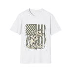 American Flag Bass Fishing T-Shirt – Patriotic Angler