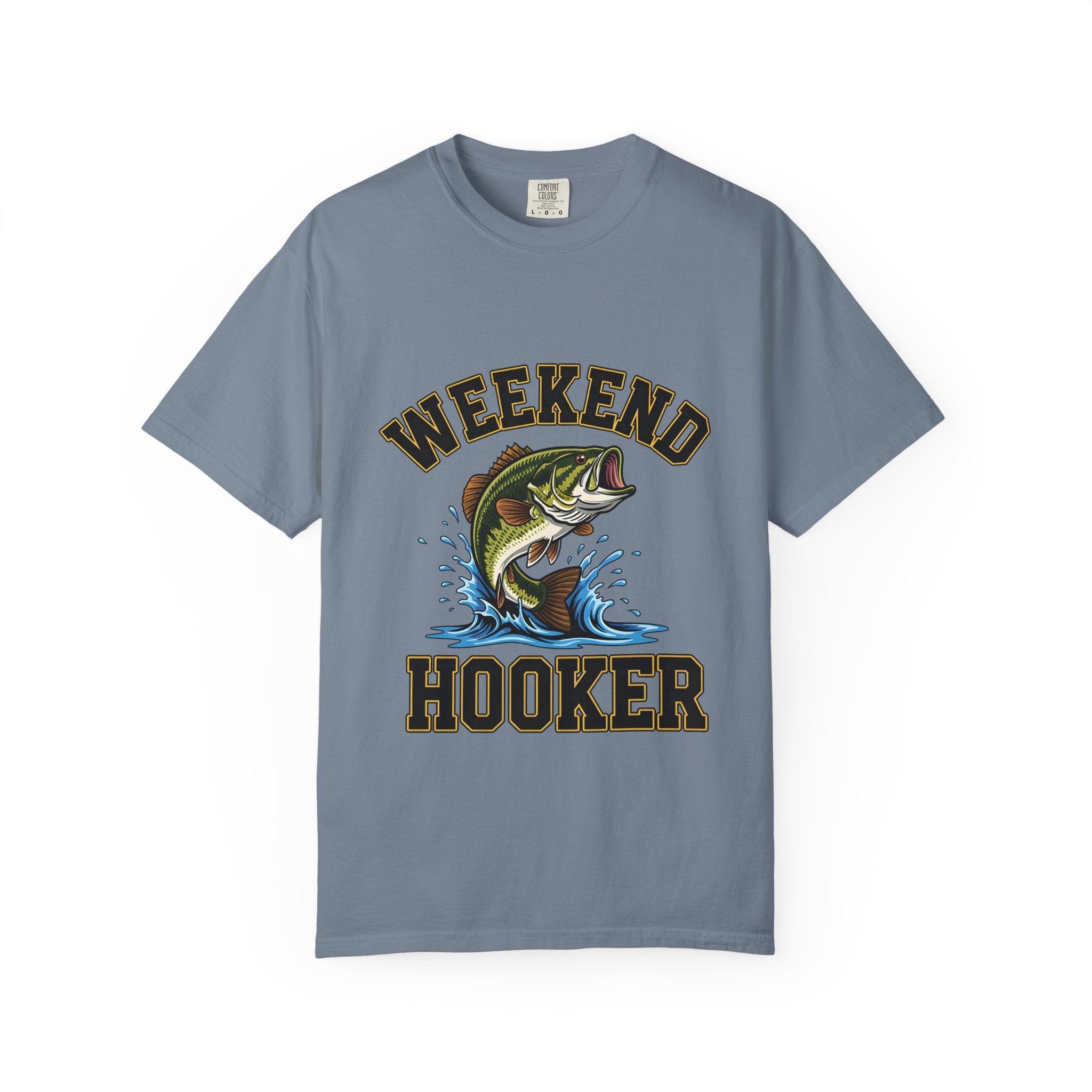 Weekend Hooker Fishing T-Shirt — Bass Graphic Tee for Anglers