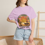 Lake Life T-Shirt — Retro Sunset Fishing Graphic Tee
