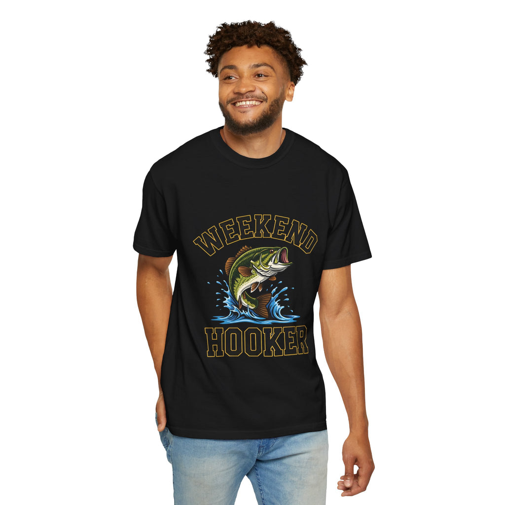 Weekend Hooker Fishing T-Shirt — Bass Graphic Tee for Anglers
