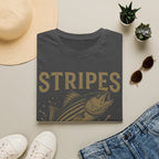 Striped Bass Fishing T-Shirt — "Stripes Look Good" Vintage Fish Tee