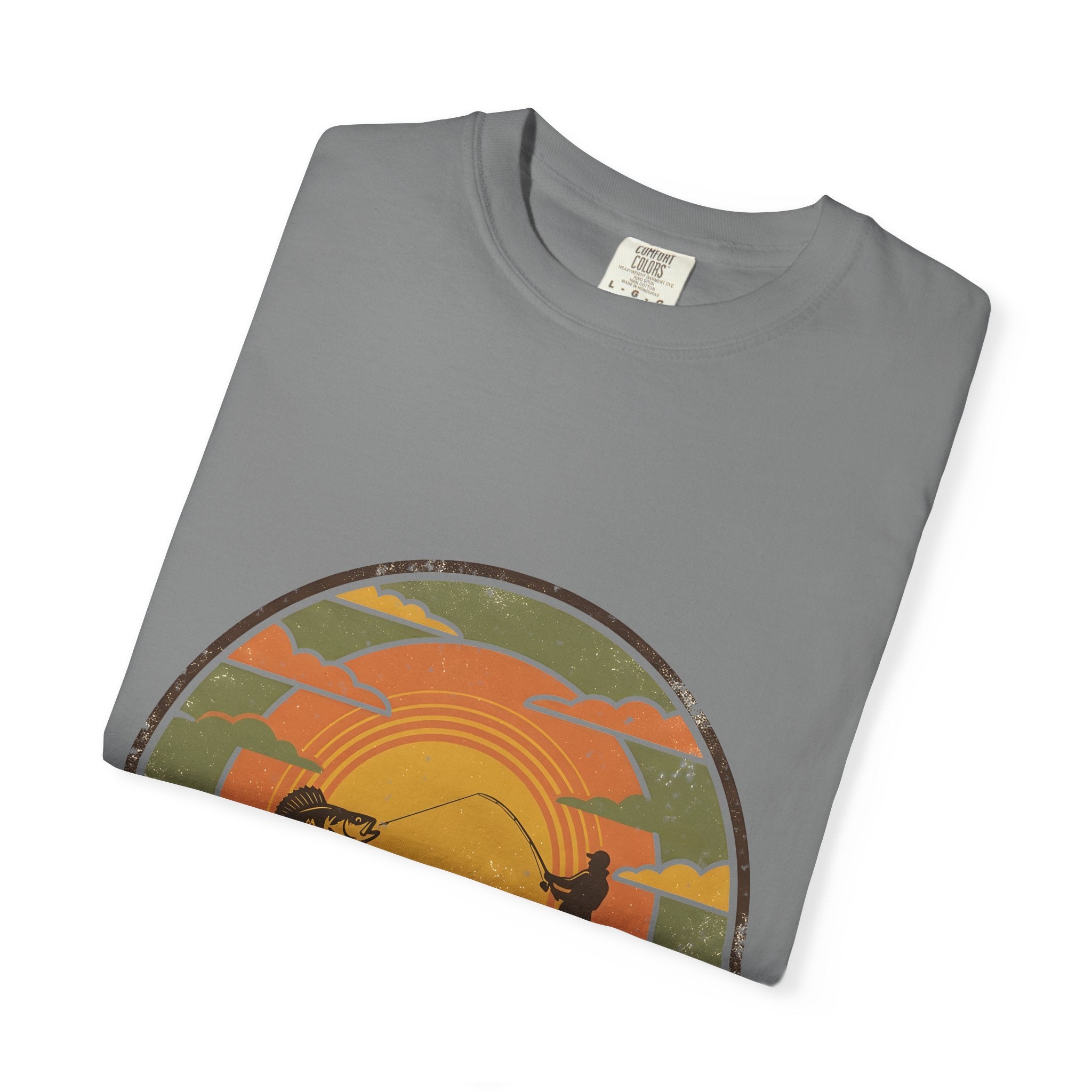 Lake Life T-Shirt — Retro Sunset Fishing Graphic Tee