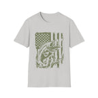 American Flag Bass Fishing T-Shirt