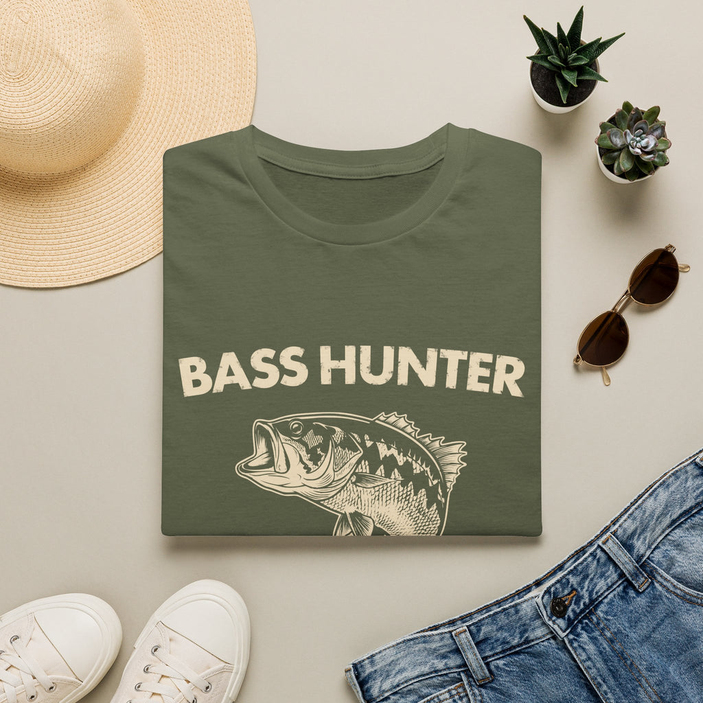 Bass Hunter Elite Vintage Fishing Angler T-Shirt