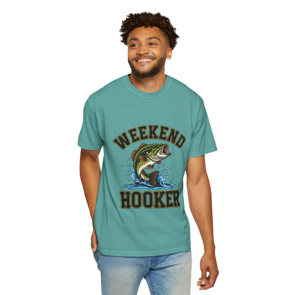 Weekend Hooker Fishing T-Shirt — Bass Graphic Tee for Anglers