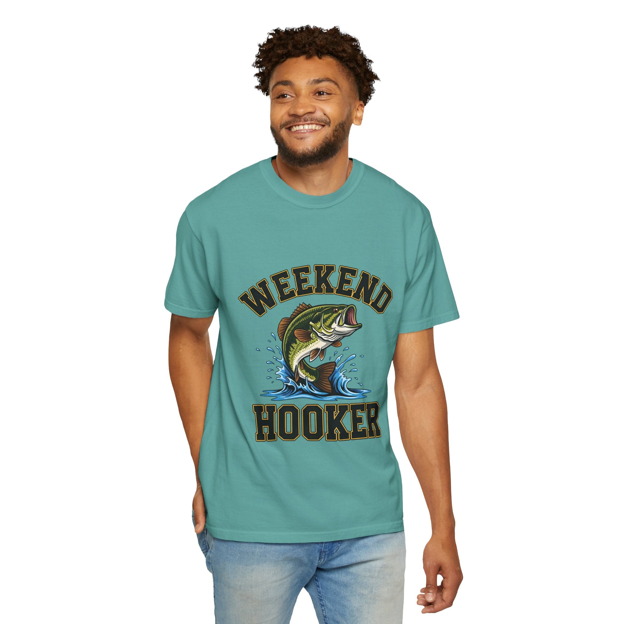 Weekend Hooker Fishing T-Shirt — Bass Graphic Tee for Anglers