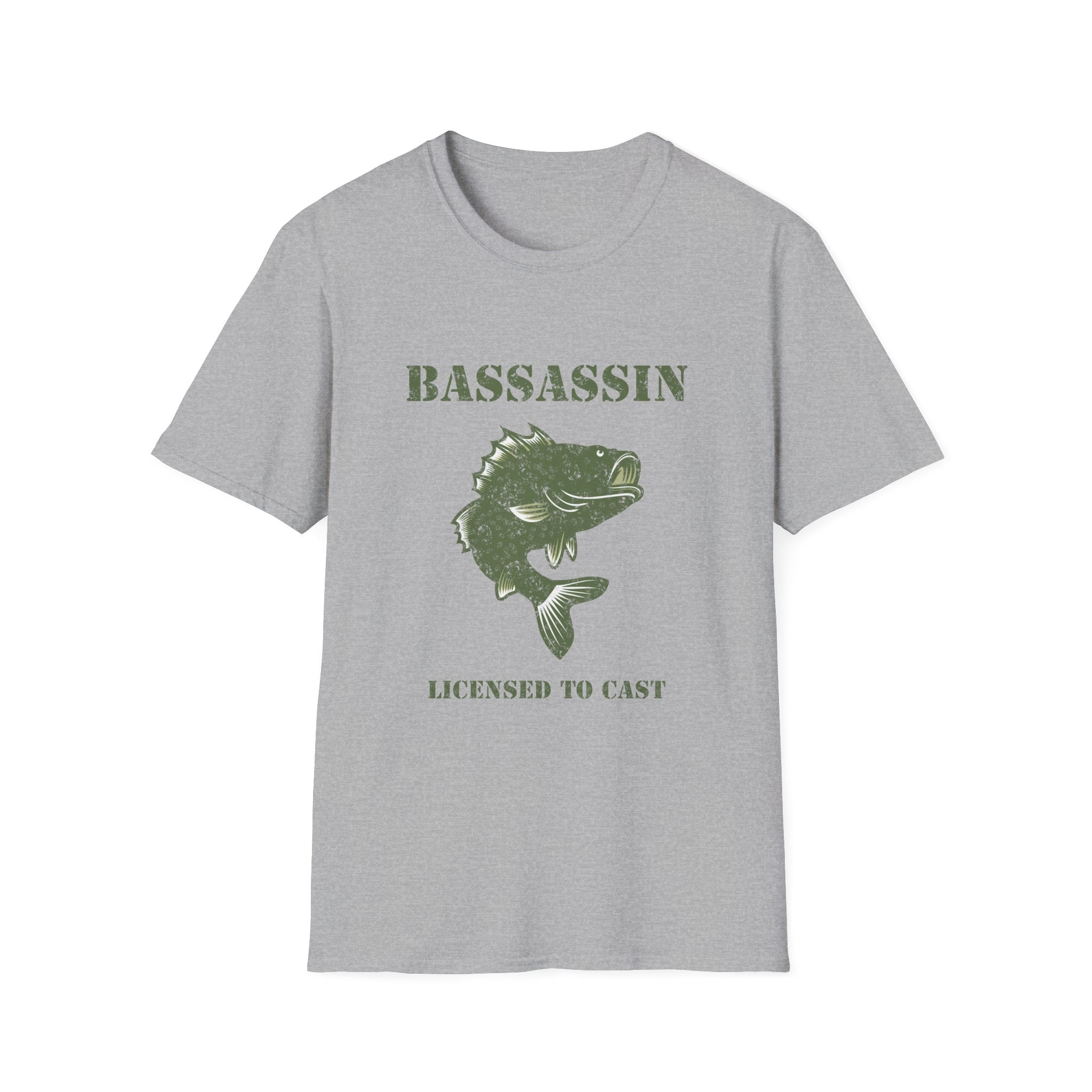American Flag Bass Fishing T-Shirt