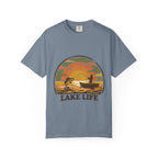 Lake Life T-Shirt — Retro Sunset Fishing Graphic Tee