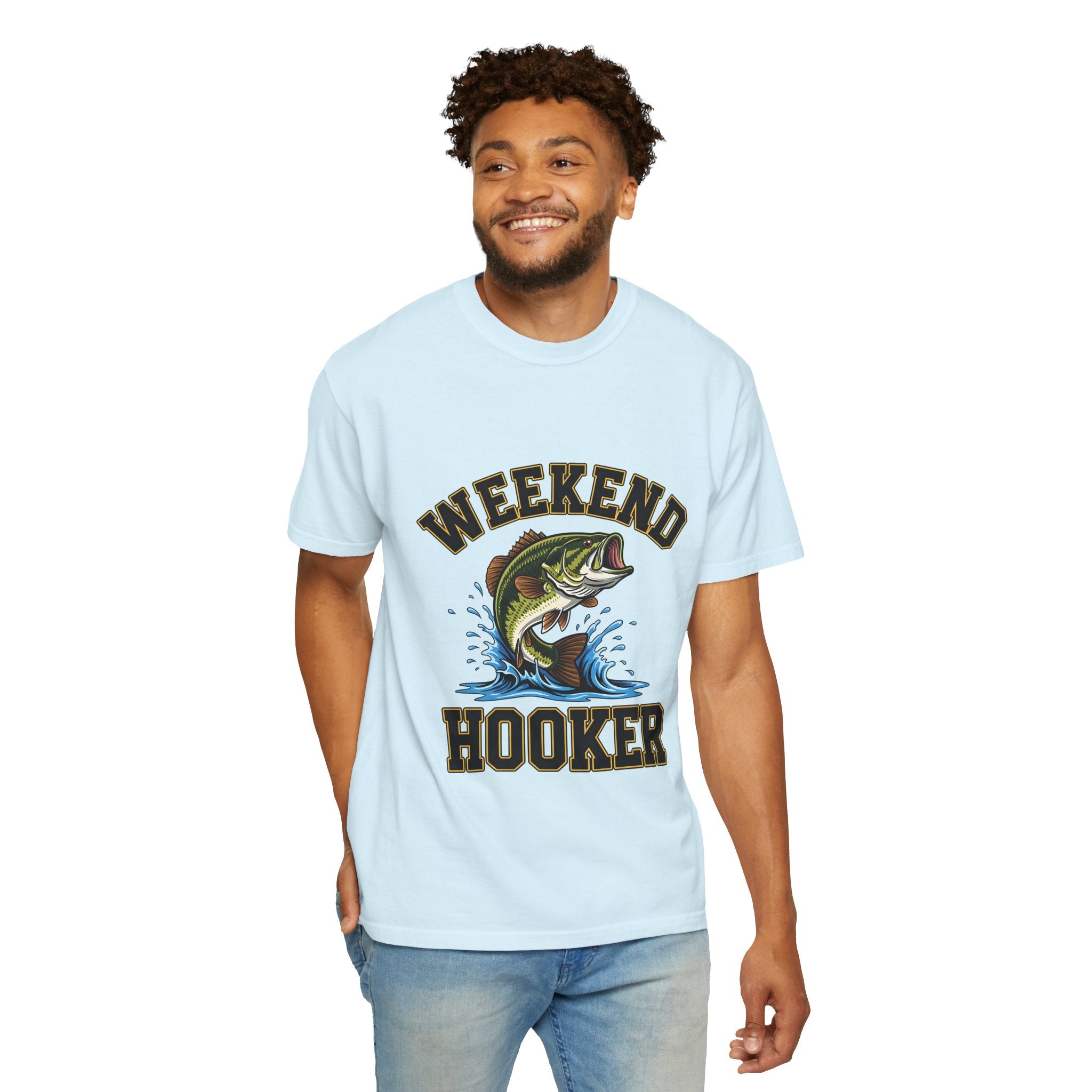 Weekend Hooker Fishing T-Shirt — Bass Graphic Tee for Anglers