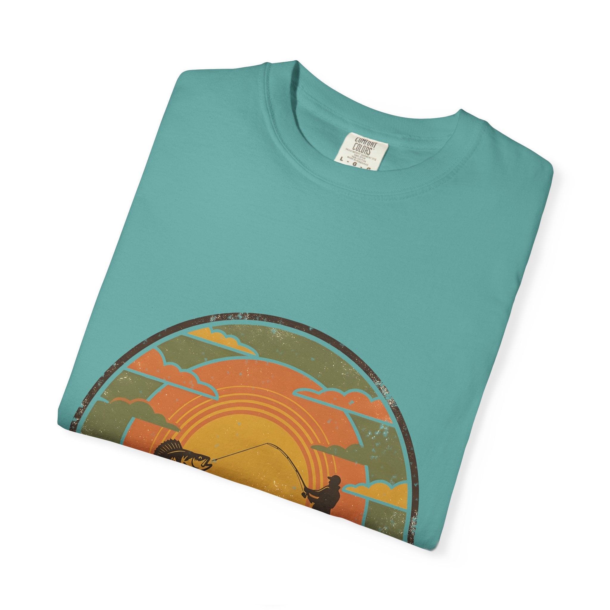 Lake Life T-Shirt — Retro Sunset Fishing Graphic Tee