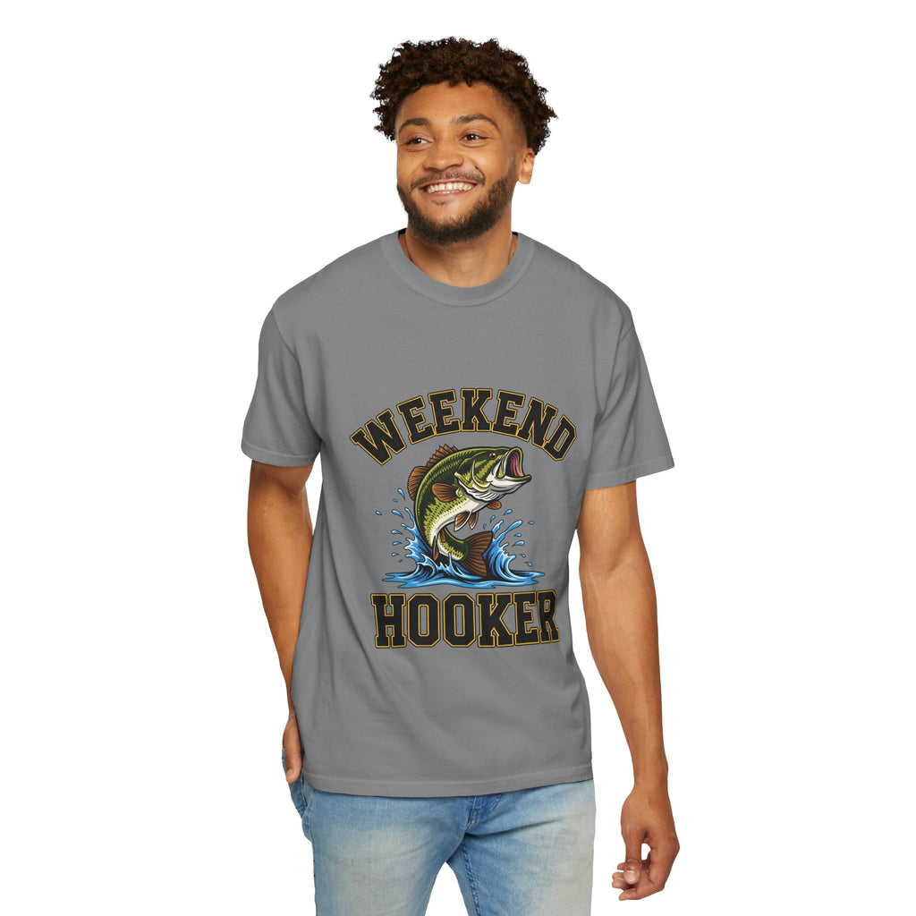Weekend Hooker Fishing T-Shirt — Bass Graphic Tee for Anglers