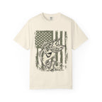 American Flag Largemouth Bass Fishing Shirt